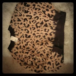 Ladies leopard print sweater